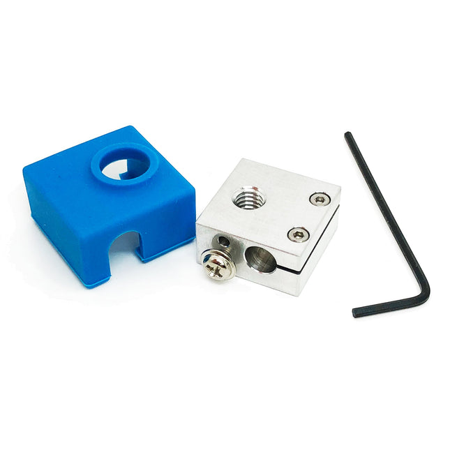 Micro Swiss Heater Block Upgrade with Silicone Sock for CR10 / Ender 3 / MK7 MK8 MK9