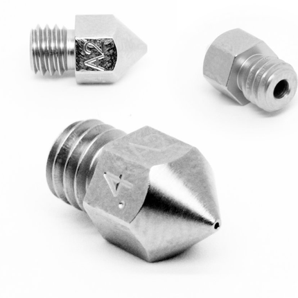Micro Swiss MK8 0.60mm Plated A2 Tool Steel Wear Resistant Nozzle