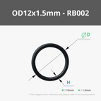 OD12x1.5mm O Rings (10PCS) - RB002