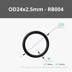 OD24x2.5mm O Rings (10PCS) - RB004