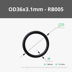 OD36x3.1mm O Rings (5PCS) - RB005