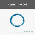 4x6mm Translucent Blue 2m (1PCS) - RC006