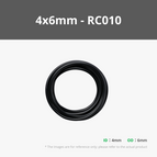 4x6mm Black 2m (1PCS) - RC010
