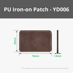 PU Iron-on Patch - Rustic to Gold (10pcs) - YD006