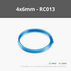 4x6mm Translucent Blue 2m (1PCS) - RC013
