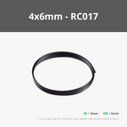 4x6mm Black 2m (1PCS) - RC017
