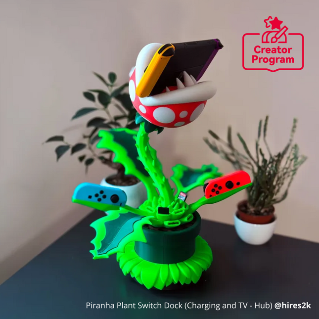 Piranha Plant Interruttore Dock (Charging e TV - Hub)