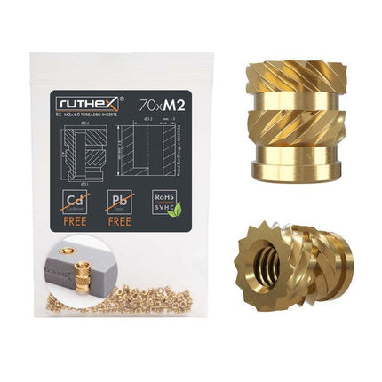 Inserto roscado Ruthex M2 – Rx-M2x4 - 70 uds