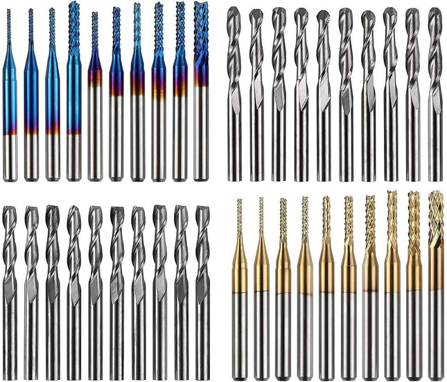 TwoTrees End Mills for CNC 40pcs