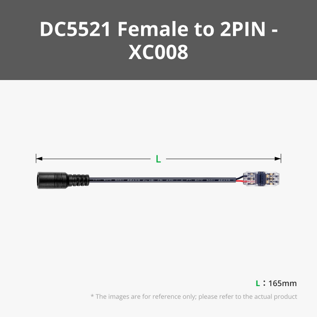 DC5521 Female a 2PIN Solderless Quick Connettore