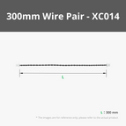 300mm Wire Pair with SH1.0(2PCS) - XC014