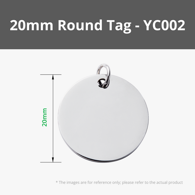 Rotondo Inox Acciaio Tag (5pz)