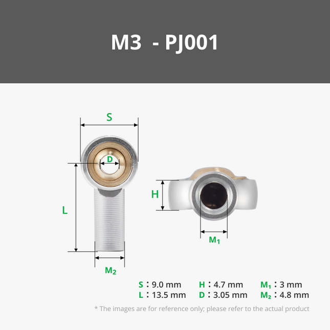 M3 Aluminum Asta End Ball Joint