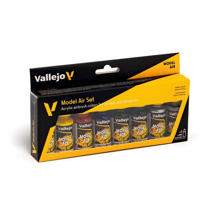 Vallejo Model Air Set Basic Colors 8x18 ml