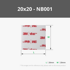 20x20mm (10PCS) - NB001