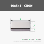 10x5x1 mm (20PCS) - CB001
