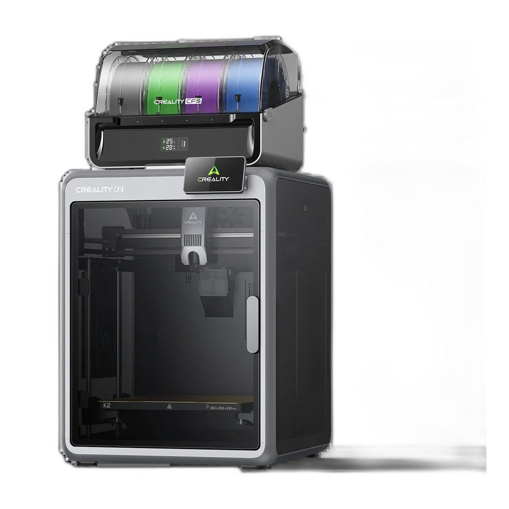 Creality K2 Combo - Stampante 3D Multi-colore su sfondo bianco