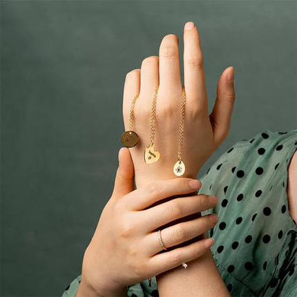 xTool Herzanhänger – Gold, Silber & Roségold – 30 Stück
