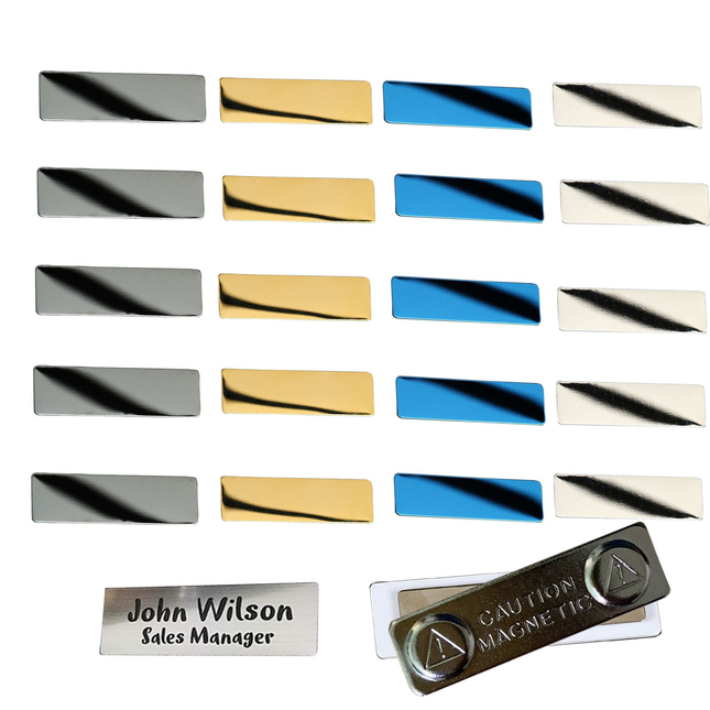 Creality Falcon Stainless Steel Name Tags Badges 20pcs