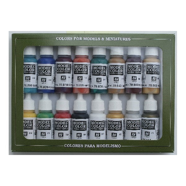 Vallejo Acrylic Model Color Set Ancient/Medieval (16)