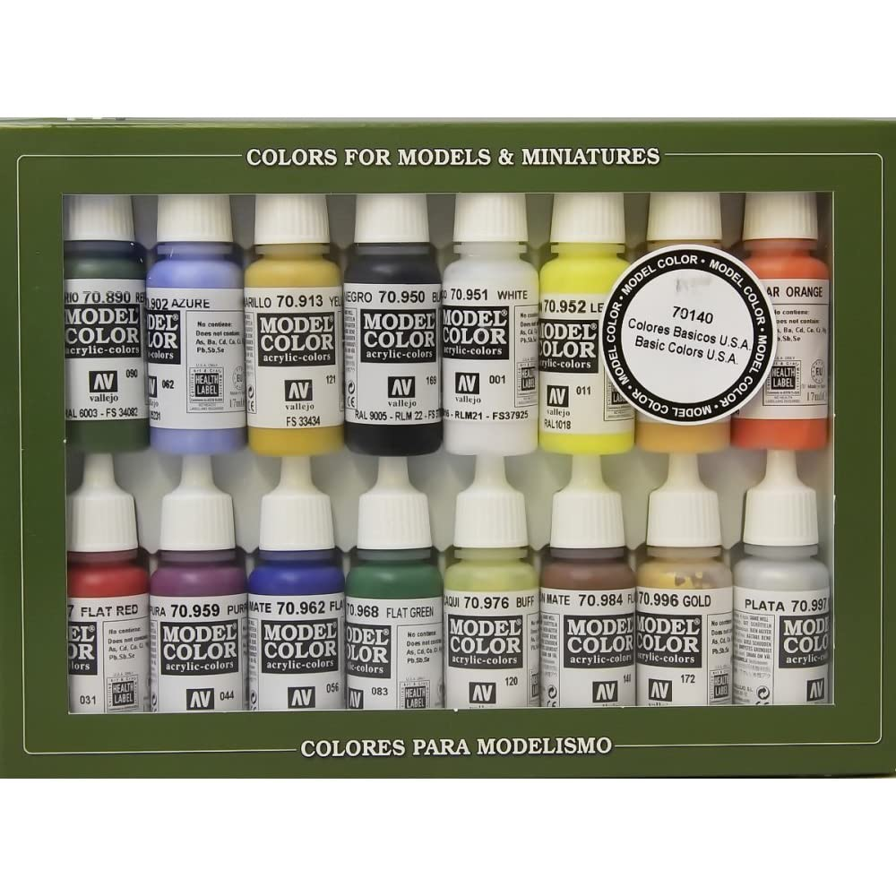 Vallejo Acrylic Model Color Set U.S.A Basic (16)