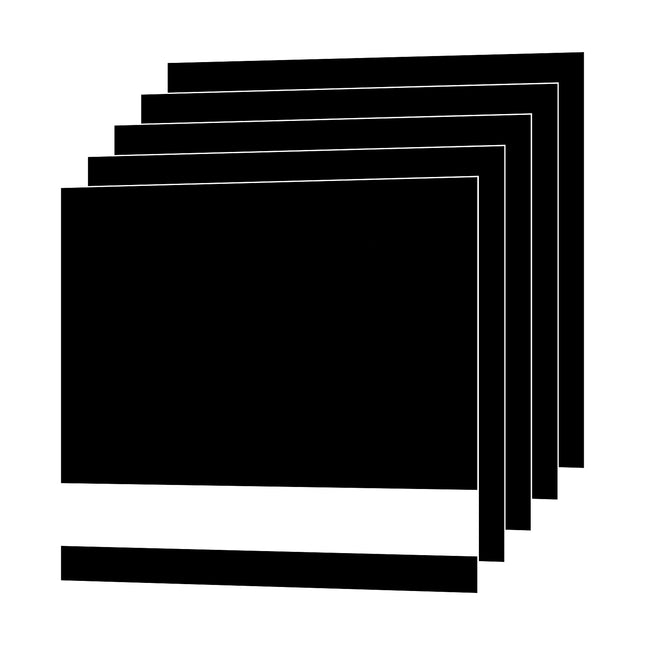 xTool 1.3mm Laser Engraving Two-Tone Plastic Sheet 5pcs Black/White