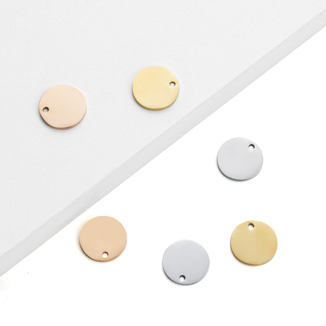 xTool runder Anhänger - Gold, Silber & Roségold - 30 Stück